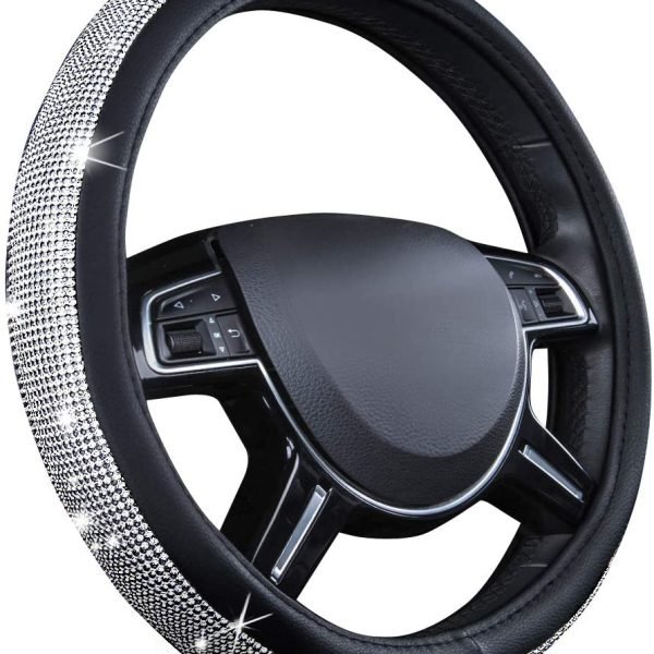 Diamond Leather Steering Wheel Cover