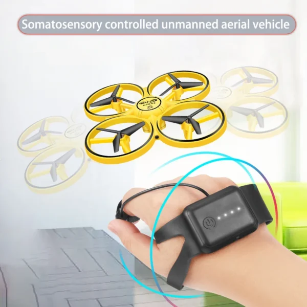 Sensing gesture remote control aircraft watch sensing aircraft four-axis drone