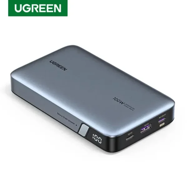 UGREEN 100W Power Bank 20000mAh Fast Charging Type C 3 Ports