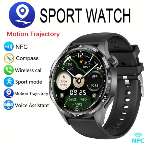 GT5 PRO smart watch GPS motion track HD screen Bluetooth call NFC