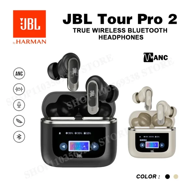 JBL Tour Pro 2 TWS True Wireless Bluetooth Headphones Audio Stereo