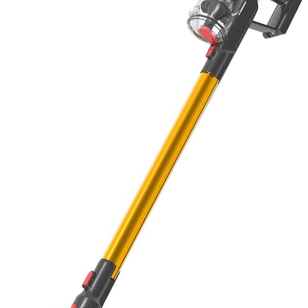 AIRBOT Cordless Vacuum Cleaner, 25KPa Vacuum Cleaner, 5 in 1 Handheld Stick Vacuum with Extension Tube & Mount, 45 Mins Run Time, Removable Battery, LED for Pet Hair Floor Carpet Cars (Black) (Gold)